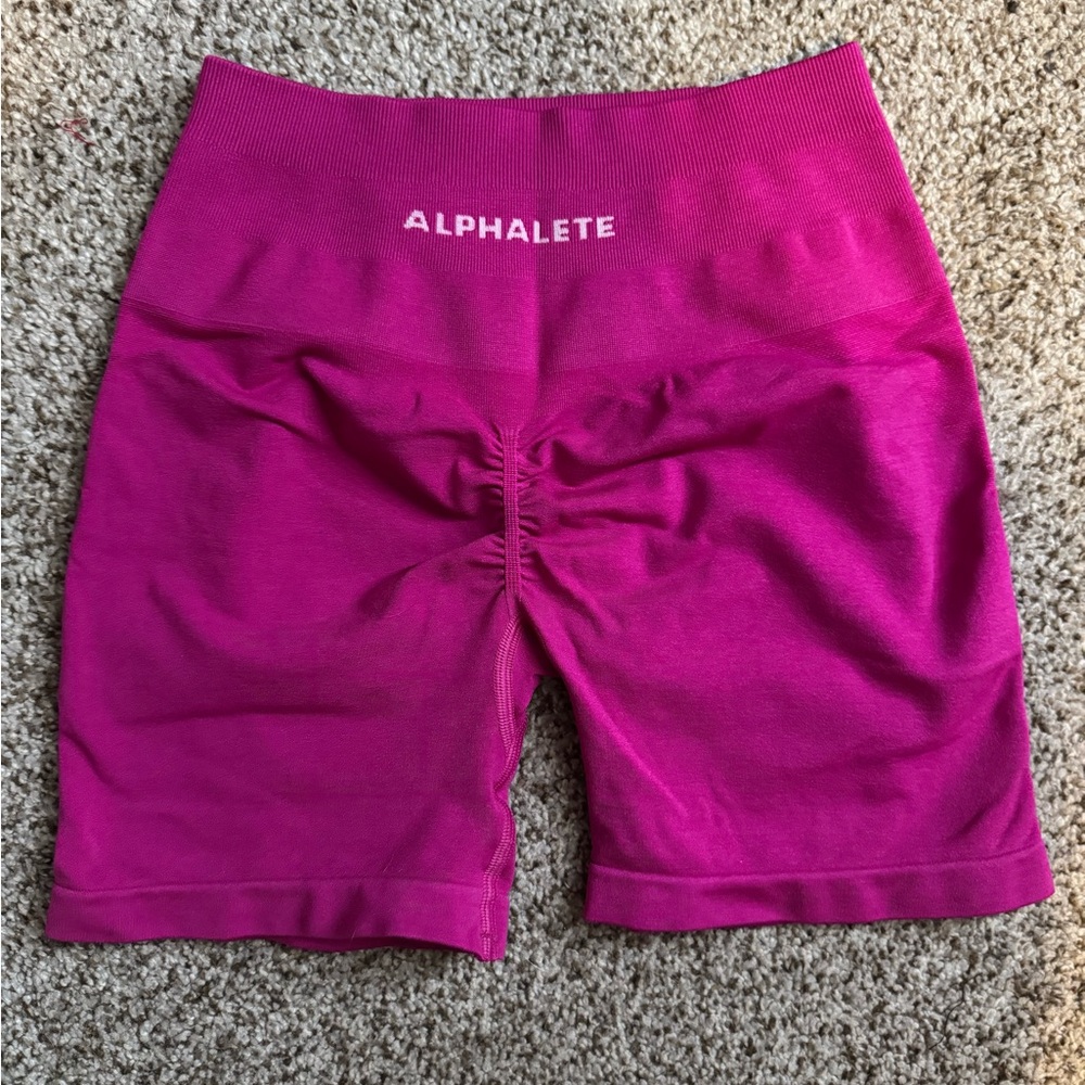 Alphalete Women's Fuchsia Bike Shorts